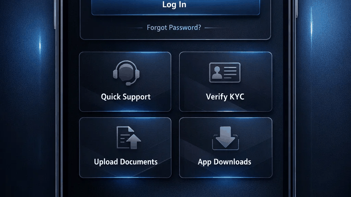 Winner11 app interface and account access flow